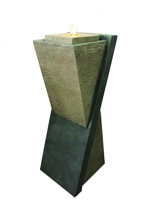 Mooie Waterornament Diagonal Stone Pillar kopen